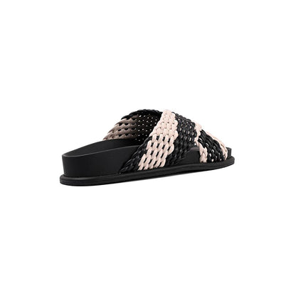 Vanilla Moon Chase Slip On Sandals - Black