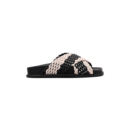 Vanilla Moon Chase Slip On Sandals - Black