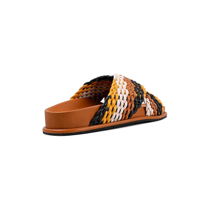 Vanilla Moon Chase Slip On Sandals - Tan