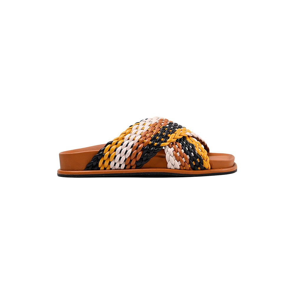 Vanilla Moon Chase Slip On Sandals - Tan