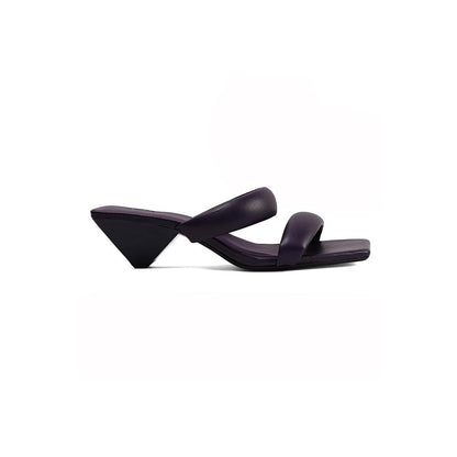 Vanilla Moon Cody Buckle Heels - Purple