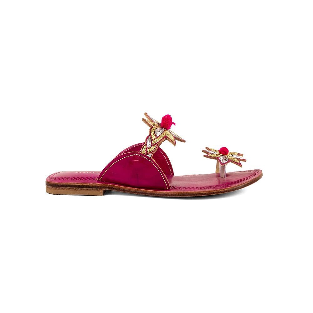 Vanilla Moon Women Pink One Toe Flats
