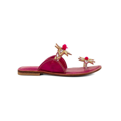 Vanilla Moon Women Pink One Toe Flats