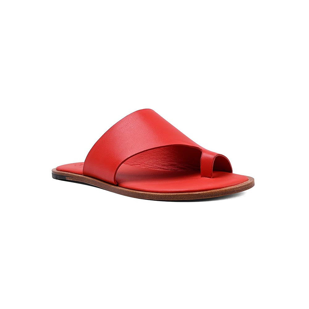 Vanilla Moon Women Red One Toe Flats