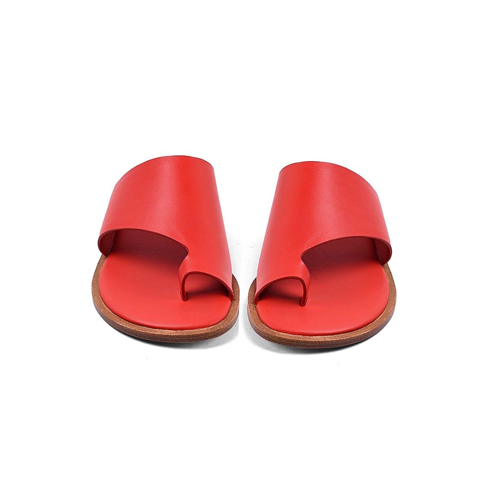Vanilla Moon Women Red One Toe Flats
