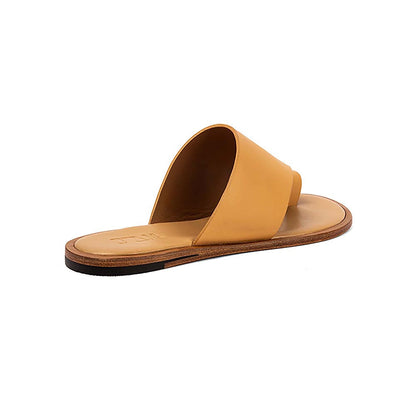 Vanilla Moon Women Tan One Toe Flats