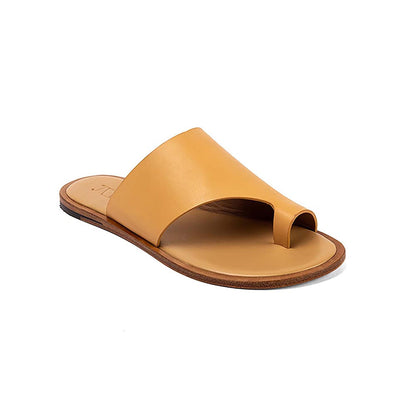 Vanilla Moon Women Tan One Toe Flats