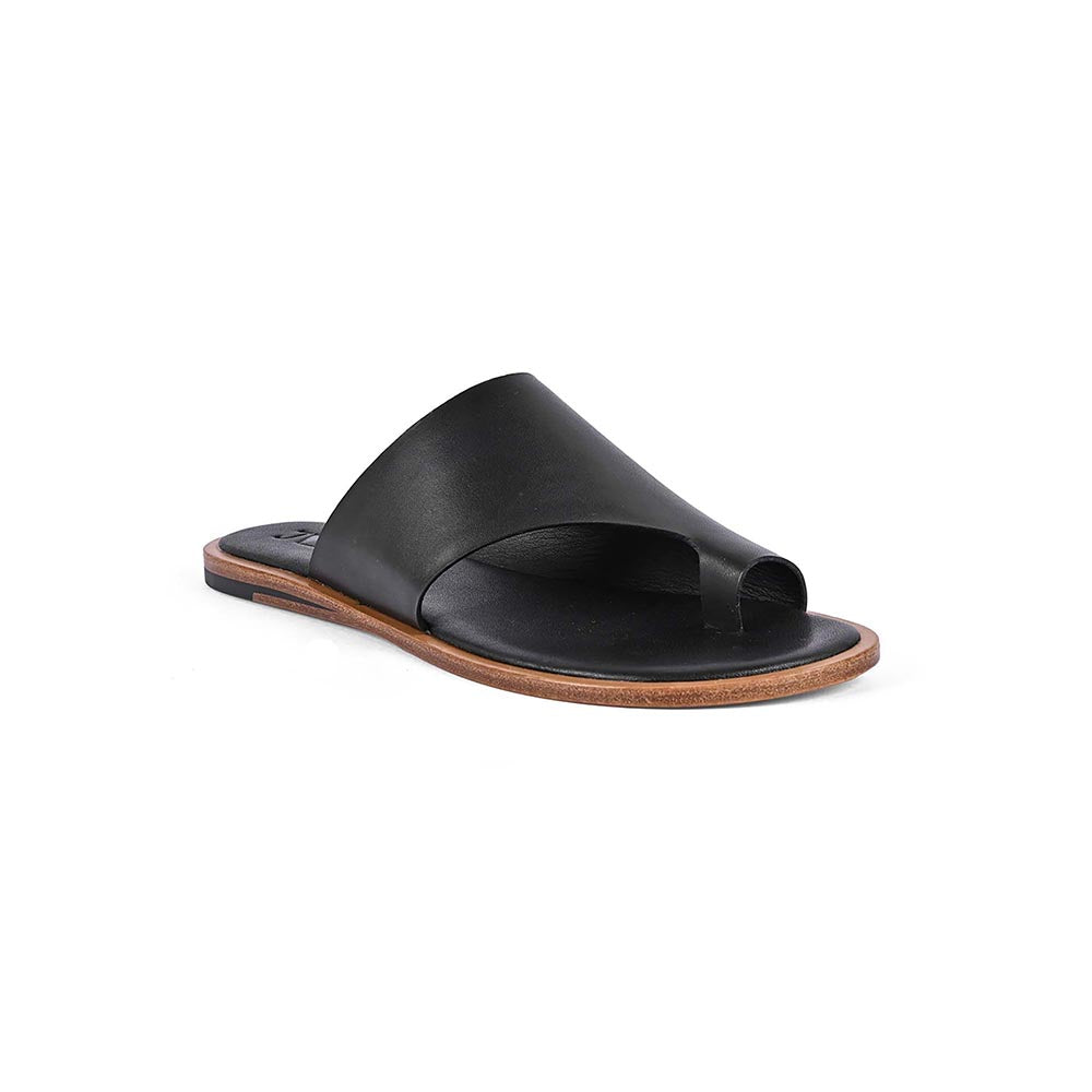Vanilla Moon Women Black One Toe Flats