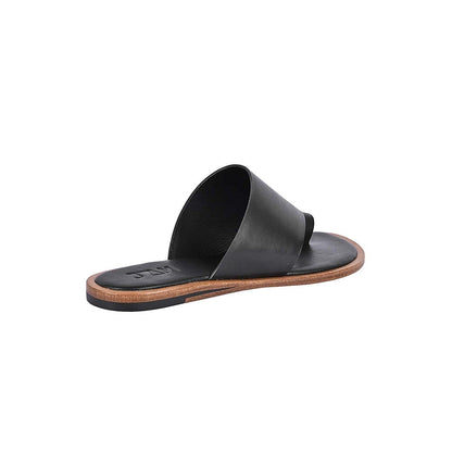 Vanilla Moon Women Black One Toe Flats