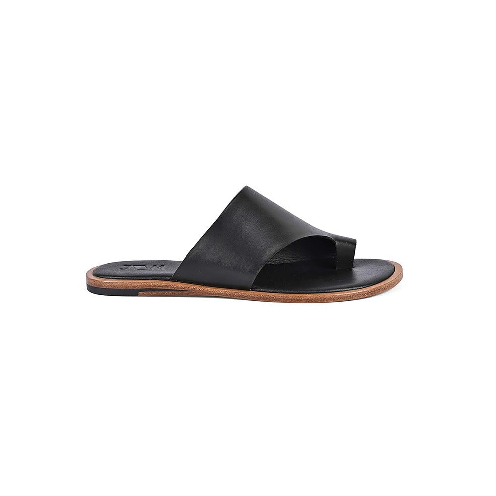 Vanilla Moon Women Black One Toe Flats