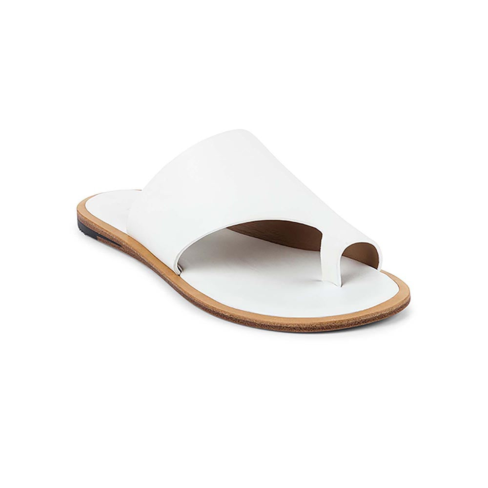 Vanilla Moon Women White One Toe Flats