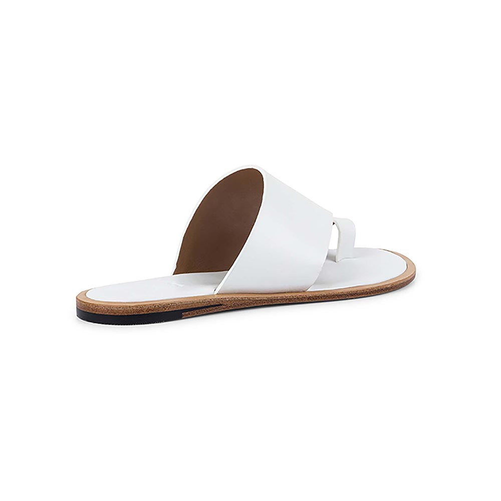 Vanilla Moon Women White One Toe Flats