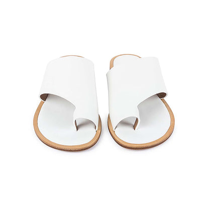 Vanilla Moon Women White One Toe Flats
