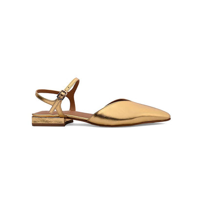 Vanilla Moon Women Gold Pointed Toe Sandals