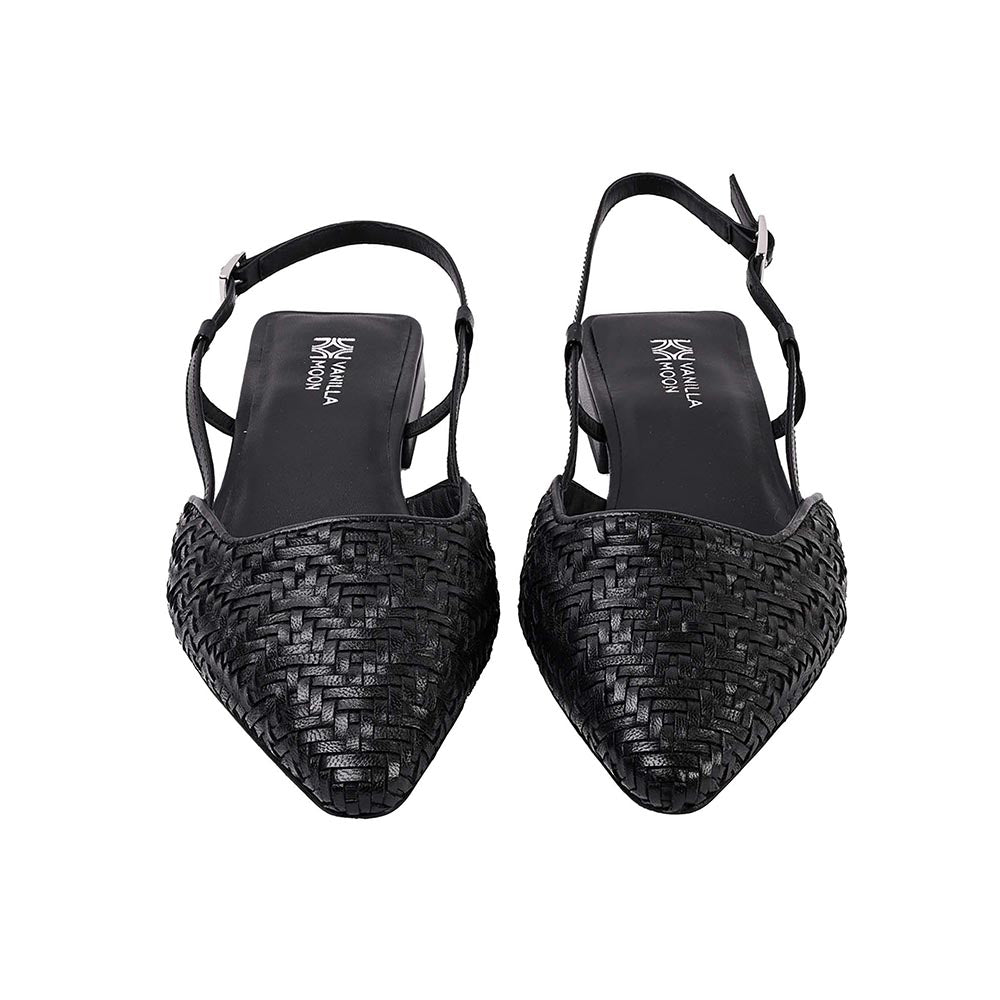 Vanilla Moon Women Black Pointed Toe Sandals