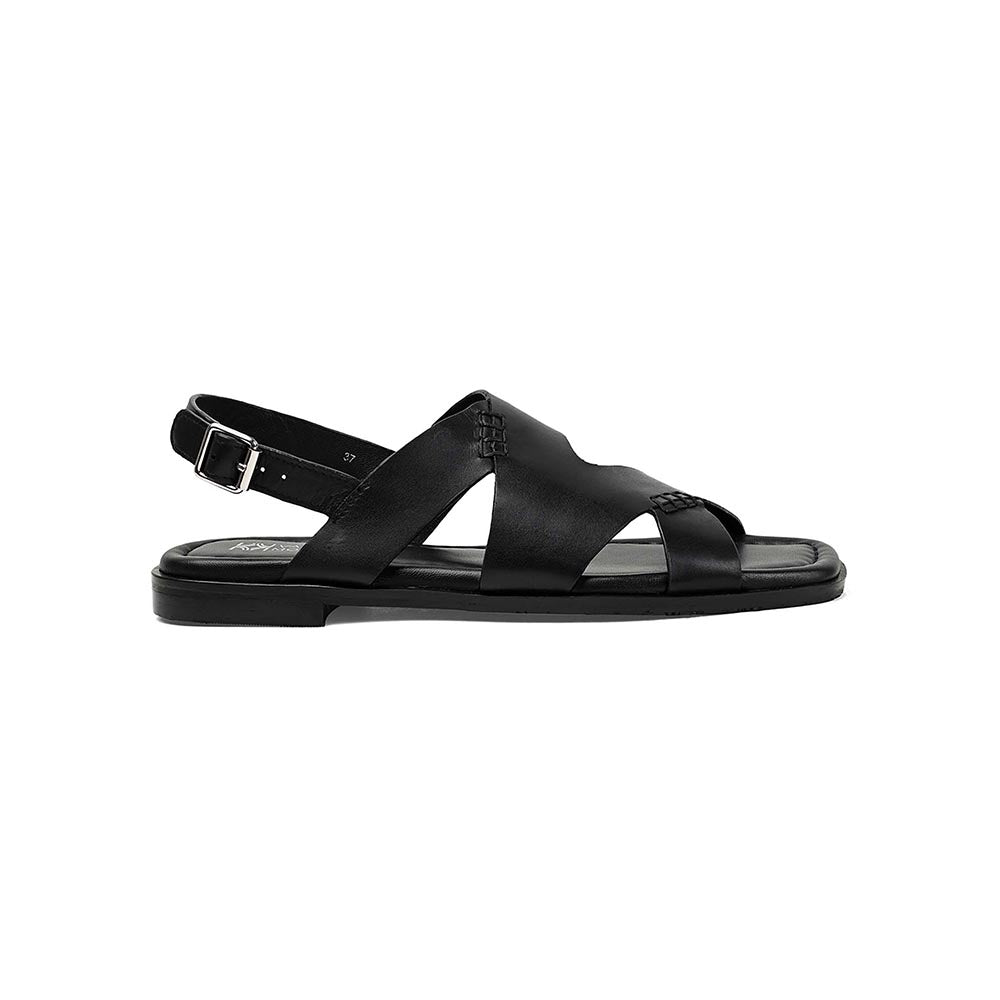 Vanilla Moon Women Black Square Toe Sandals