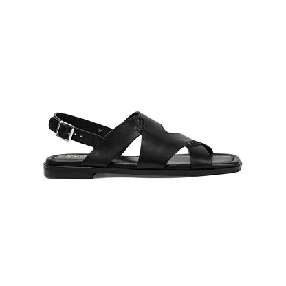 Vanilla Moon Women Black Square Toe Sandals