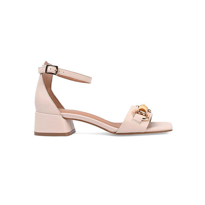 Vanilla Moon Women Off White Square Toe Heels
