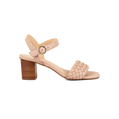 Vanilla Moon Women Beige Square Toe Heels