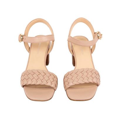 Vanilla Moon Women Beige Square Toe Heels