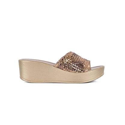 Vanilla Moon Women Bronze Round Toe Wedges