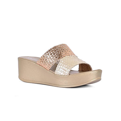Vanilla Moon Women Rose Gold Round Toe Wedges
