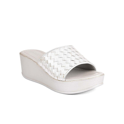 Vanilla Moon Women Silver Round Toe Wedges