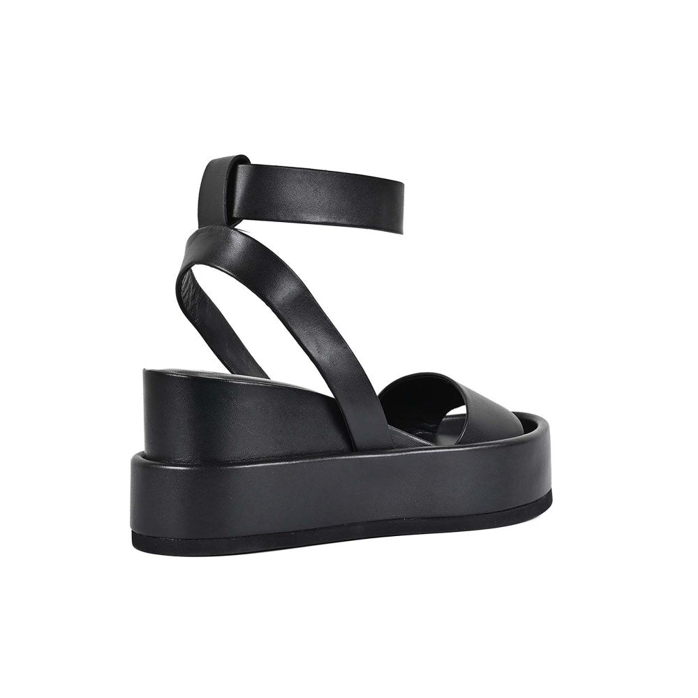 Vanilla Moon Women Black Round Toe Sandals