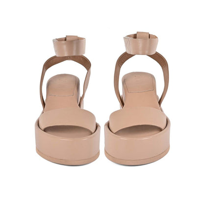 Vanilla Moon Women Nude Round Toe Sandals