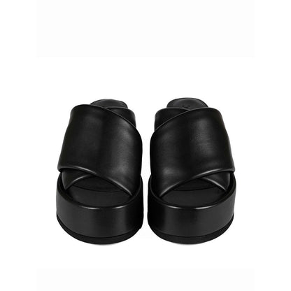 Vanilla Moon Women Black Round Toe Sandals