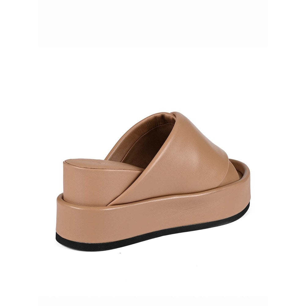 Vanilla Moon Women Tan Round Toe Sandals