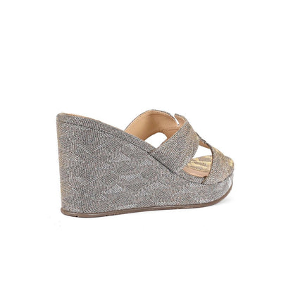 Vanilla Moon Women Grey Round Toe Wedges
