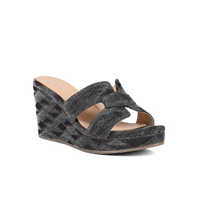 Vanilla Moon Women Charcoal Round Toe Wedges