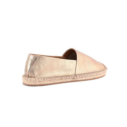 Vanilla Moon Women Gold Round Toe Espadrills