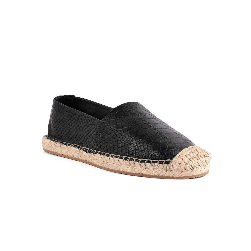 Vanilla Moon Women Black Round Toe Espadrills