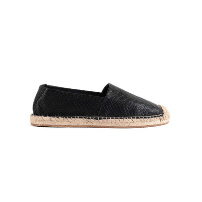 Vanilla Moon Women Black Round Toe Espadrills