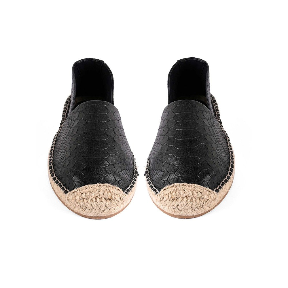 Vanilla Moon Women Black Round Toe Espadrills
