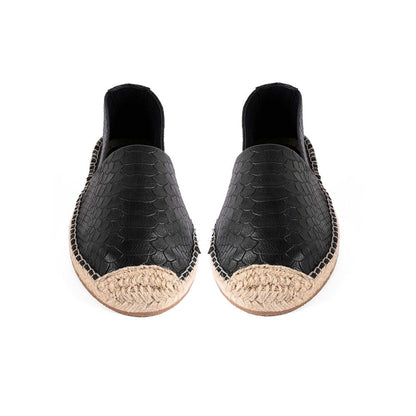 Vanilla Moon Women Black Round Toe Espadrills