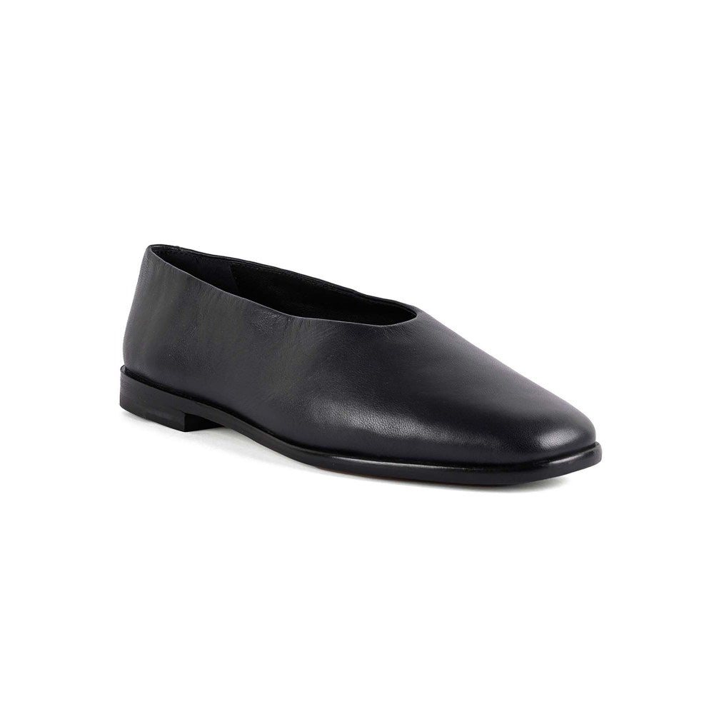 Vanilla Moon Women Black Square Toe Ballerina