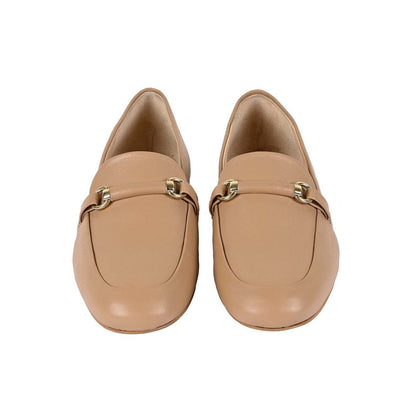 Vanilla Moon Women Beige Round Toe Loafer