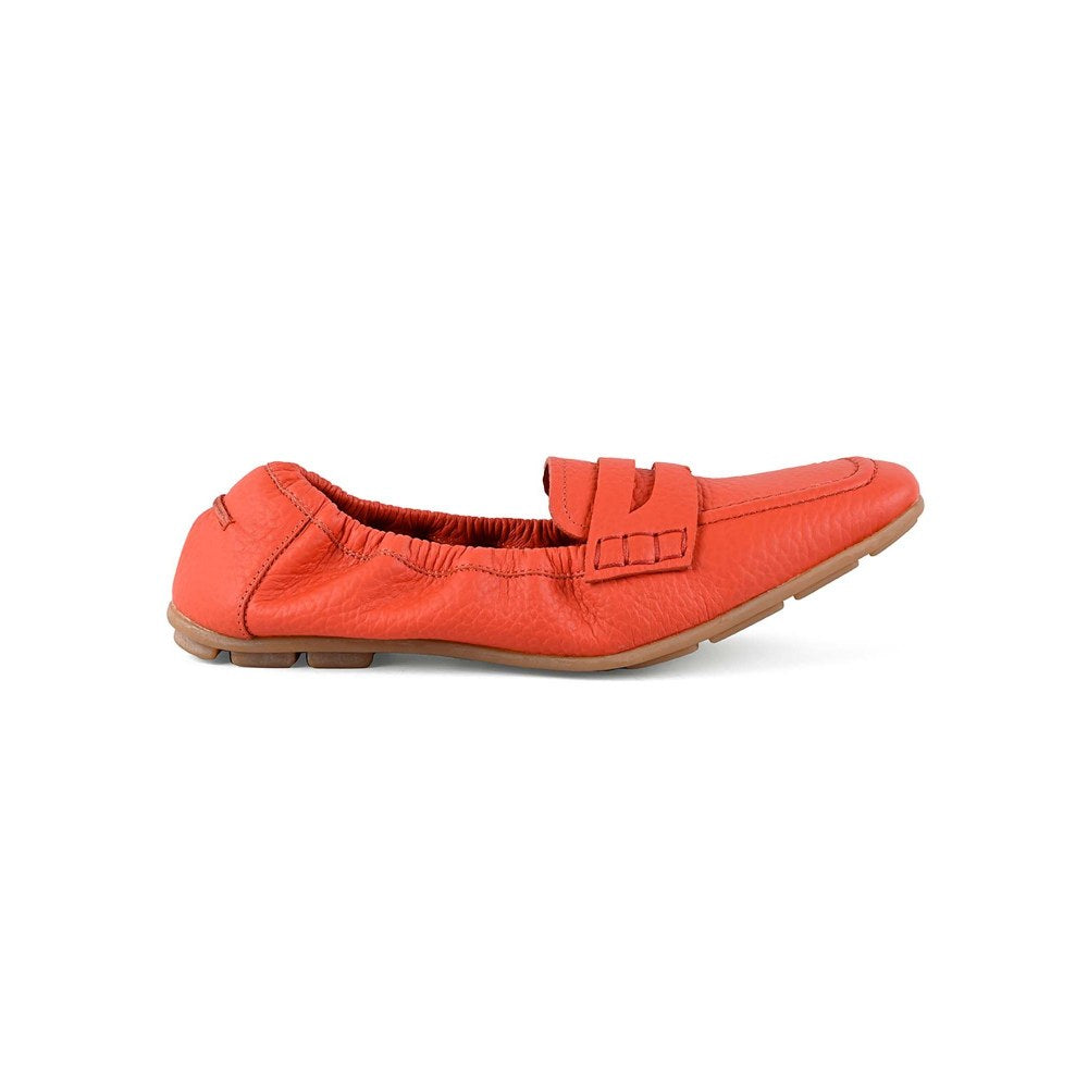 Vanilla Moon Women Orange Square Toe Loafer