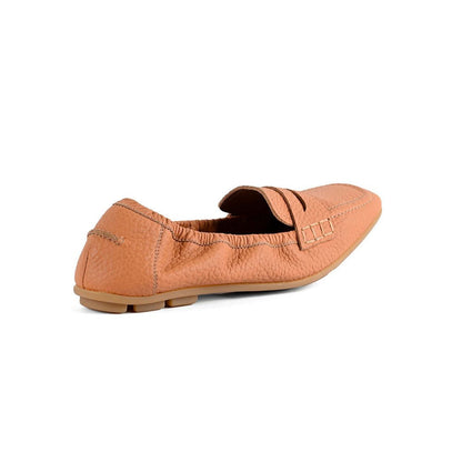 Vanilla Moon Women Tan Square Toe Loafer