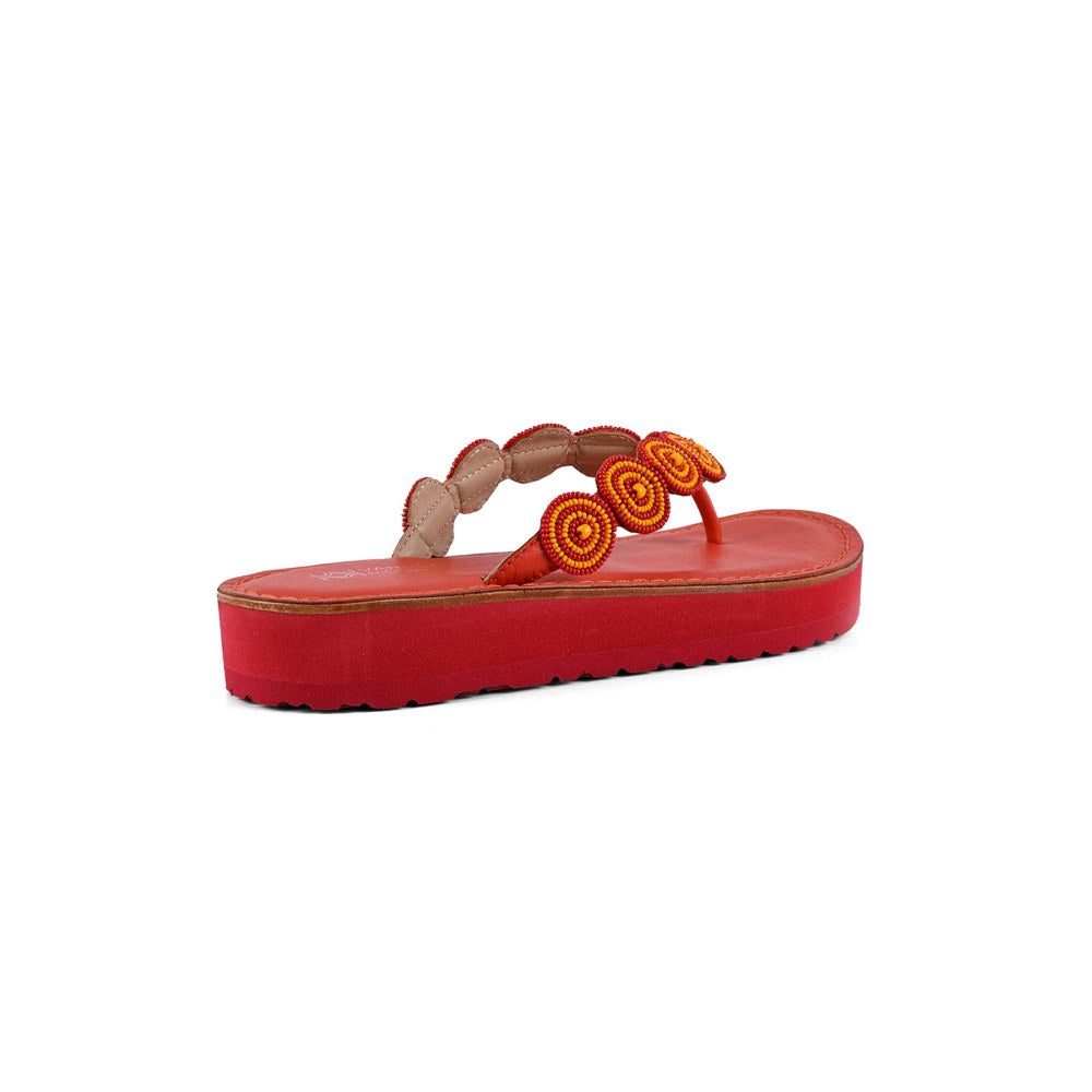 Vanilla Moon Women Vanita Sandals - Red