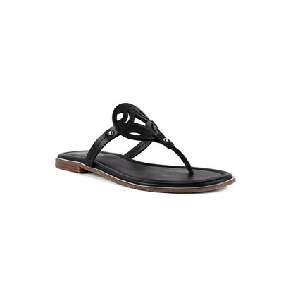 Vanilla Moon Women Nazia Open Toe Flats - Black