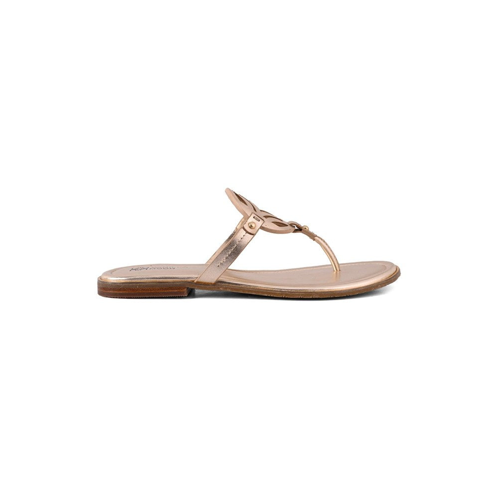 Vanilla Moon Women Nazia Open Toe Flats - Gold