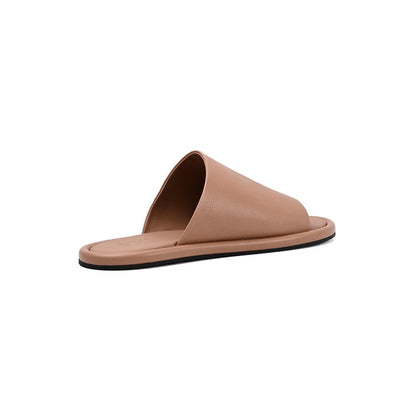 Vanilla Moon Women Tempo Open Toe Flats - Beige