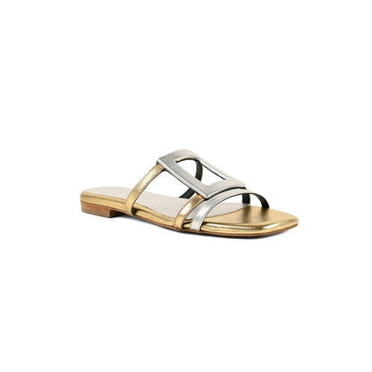 Vanilla Moon Women Gabi Silver Flats