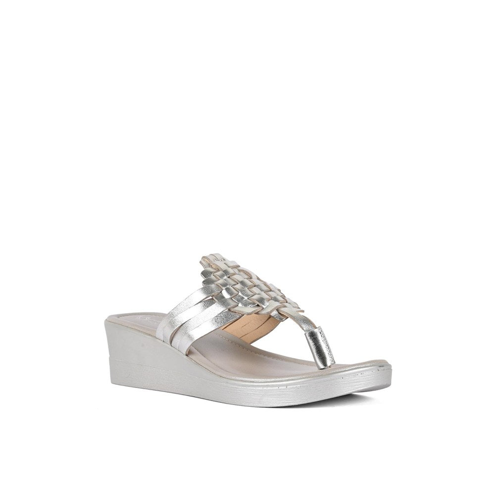 Vanilla Moon Women Cole Silver Wedges