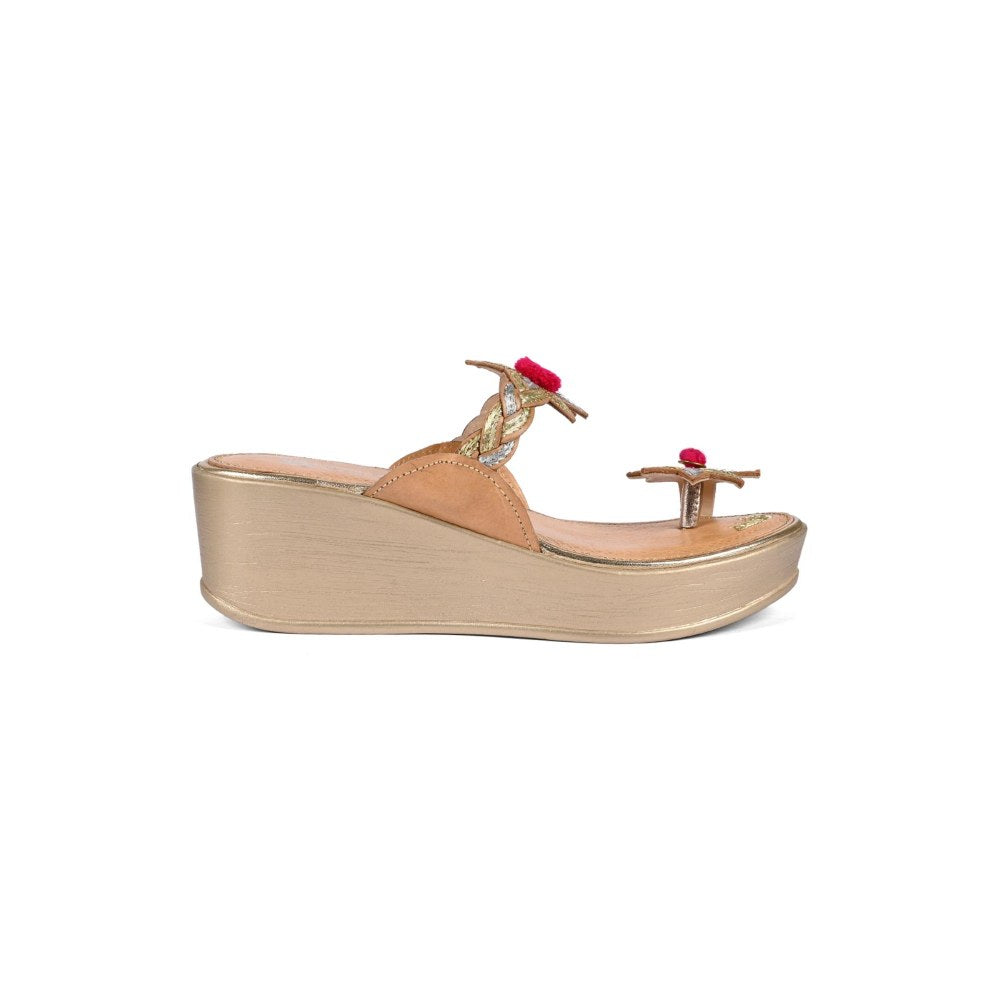 Vanilla Moon Women Zana Gold Wedges