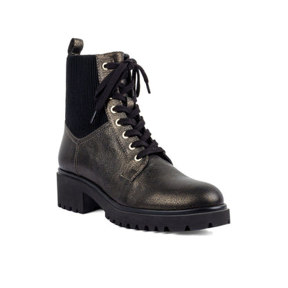 Vanilla Moon Girl Gold Combat Boots